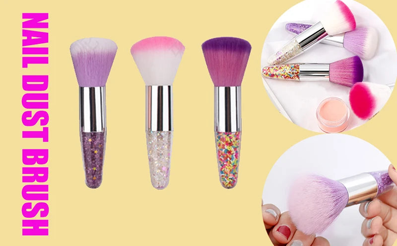 Nail Art Brush Remove Nail Dust Brush Acrylic UV Gel Polish Powder Cleaning Tool Beauty Makeup Brushes Manicure Accessories