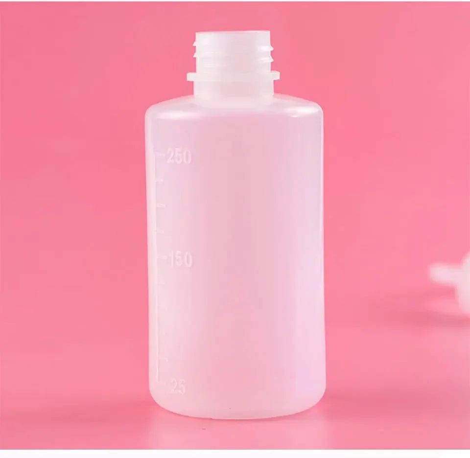 250/500ml Eyelash Cleaning Washing Bottle Curved Spout Cleaner Waterproof Eyebrow Remover Bottle Eyelash Extension Makeup Tool