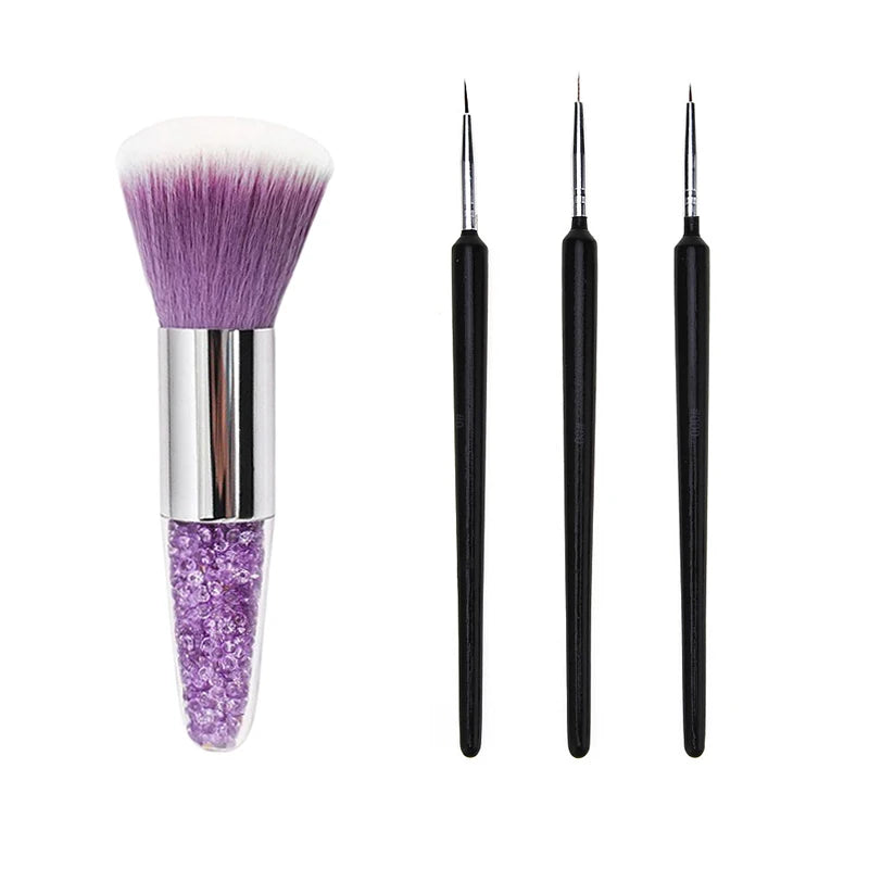 Nail Art Brush Remove Nail Dust Brush Acrylic UV Gel Polish Powder Cleaning Tool Beauty Makeup Brushes Manicure Accessories