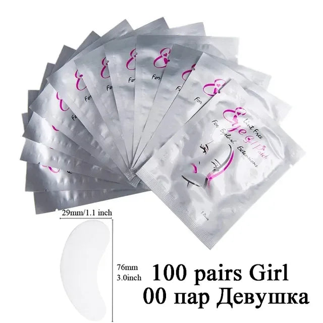 50 Pairs Eyelash Under Eye Patches Eye Pad Isolation Remove Hydrogel Eye Patch Sticker Gasket Eyelash Extension Makeup Tools