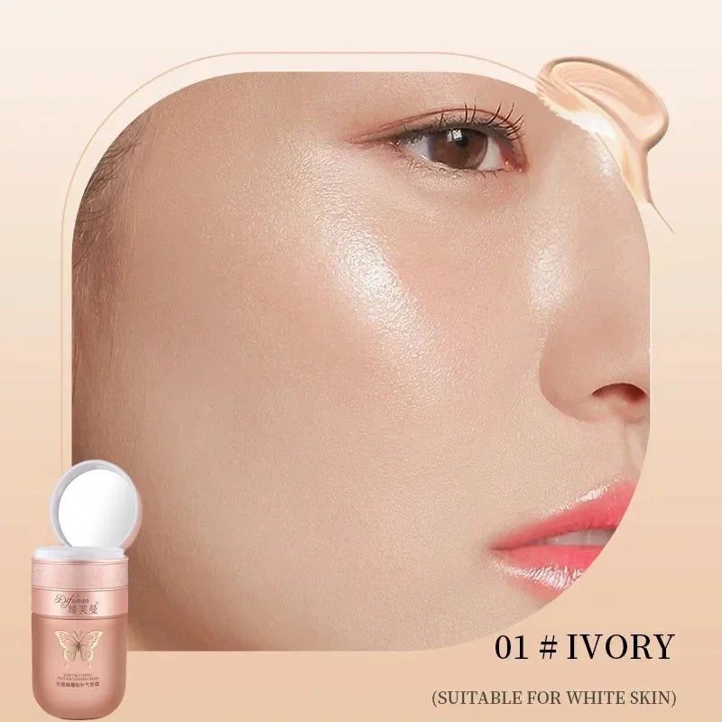 Air Cushion BB Cream Butterfly Powder Puff Moisturizing Foundation Concealer Whitening Oil-control Waterproof Makeup Cosmetics