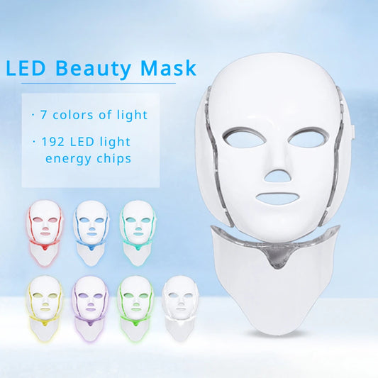 Red Light Therapy Skin Care Led Mask Home Use Beauty Devices 7 Colours LED Light Therapy Face Beauty Facial Devices