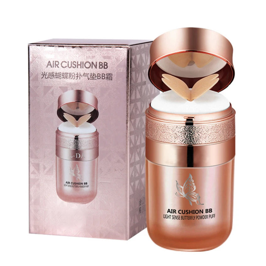 Air Cushion BB Cream Butterfly Powder Puff Moisturizing Foundation Concealer Whitening Oil-control Waterproof Makeup Cosmetics