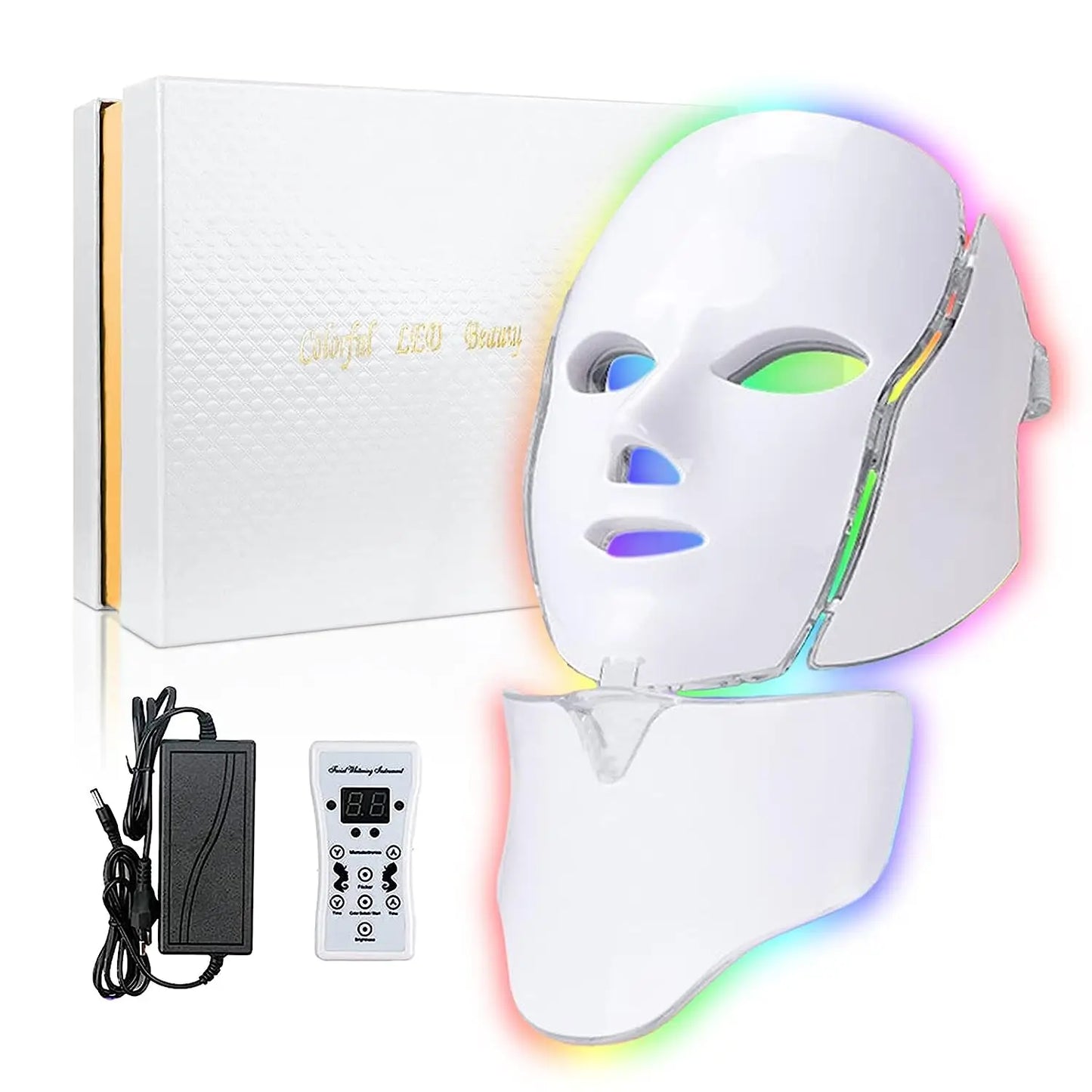 Red Light Therapy Skin Care Led Mask Home Use Beauty Devices 7 Colours LED Light Therapy Face Beauty Facial Devices