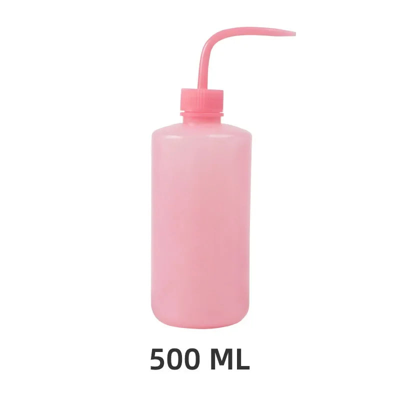 250/500ml Eyelash Cleaning Washing Bottle Curved Spout Cleaner Waterproof Eyebrow Remover Bottle Eyelash Extension Makeup Tool