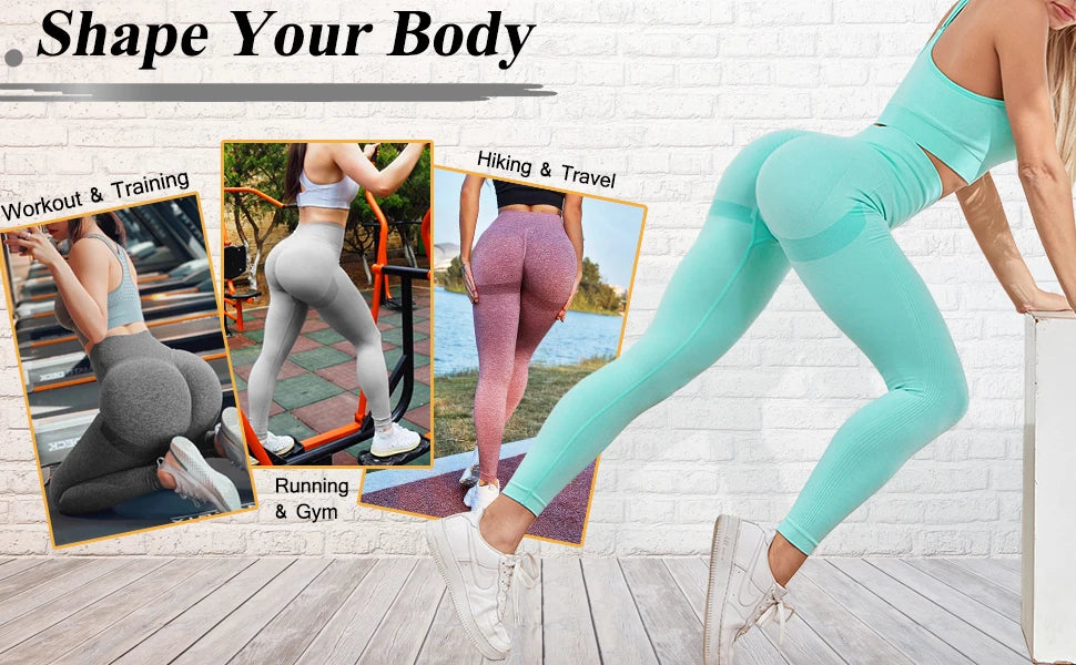 Seamless Peach Buttocks Leggings Women's Smile Contour Scrunch Butt Yoga Pants Fitness Athletic Gym Female Clothing Sport Tights