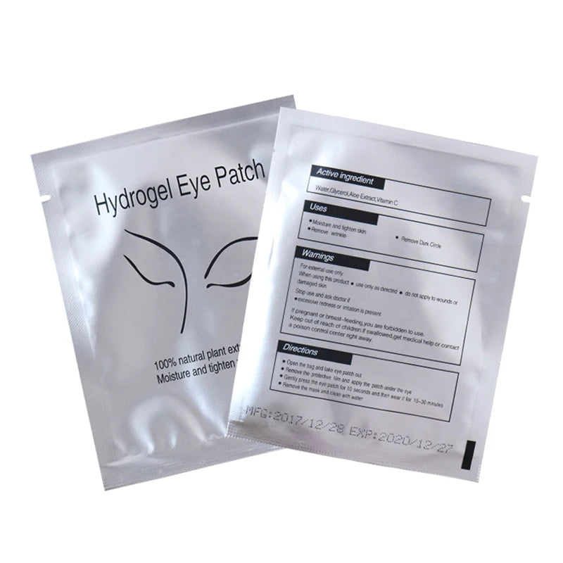 50 Pairs Eyelash Under Eye Patches Eye Pad Isolation Remove Hydrogel Eye Patch Sticker Gasket Eyelash Extension Makeup Tools