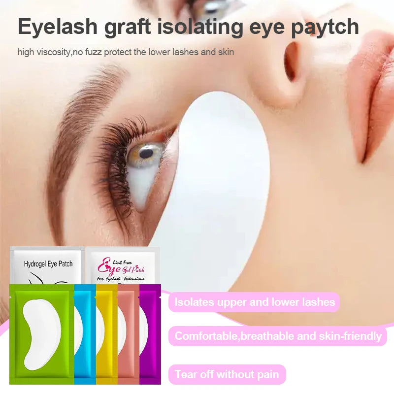 50 Pairs Eyelash Under Eye Patches Eye Pad Isolation Remove Hydrogel Eye Patch Sticker Gasket Eyelash Extension Makeup Tools