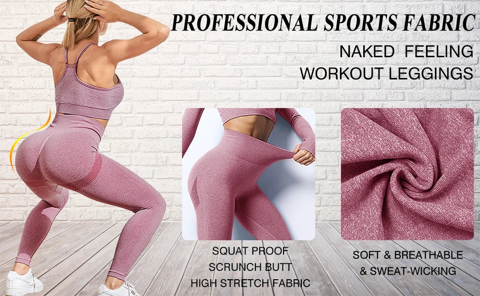 Seamless Peach Buttocks Leggings Women's Smile Contour Scrunch Butt Yoga Pants Fitness Athletic Gym Female Clothing Sport Tights