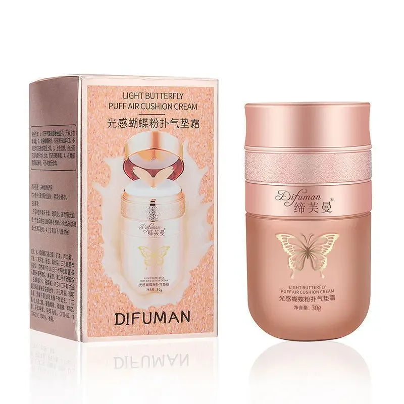 Air Cushion BB Cream Butterfly Powder Puff Moisturizing Foundation Concealer Whitening Oil-control Waterproof Makeup Cosmetics