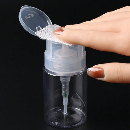 100 ml Nail Storage Refillable Bottles Empty Liquid Press Pump Dispenser Nail Art Polish Remover Cleaner Makeup Manicure Tools
